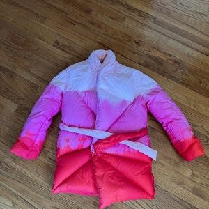 Khrisjoy Puff tie-dye belted padded jacket